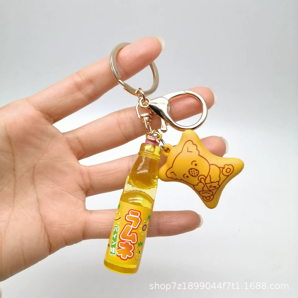 Ramune Keychain Handmade Pink Ramune Beaded Phone Charm Cuteaccessory Women