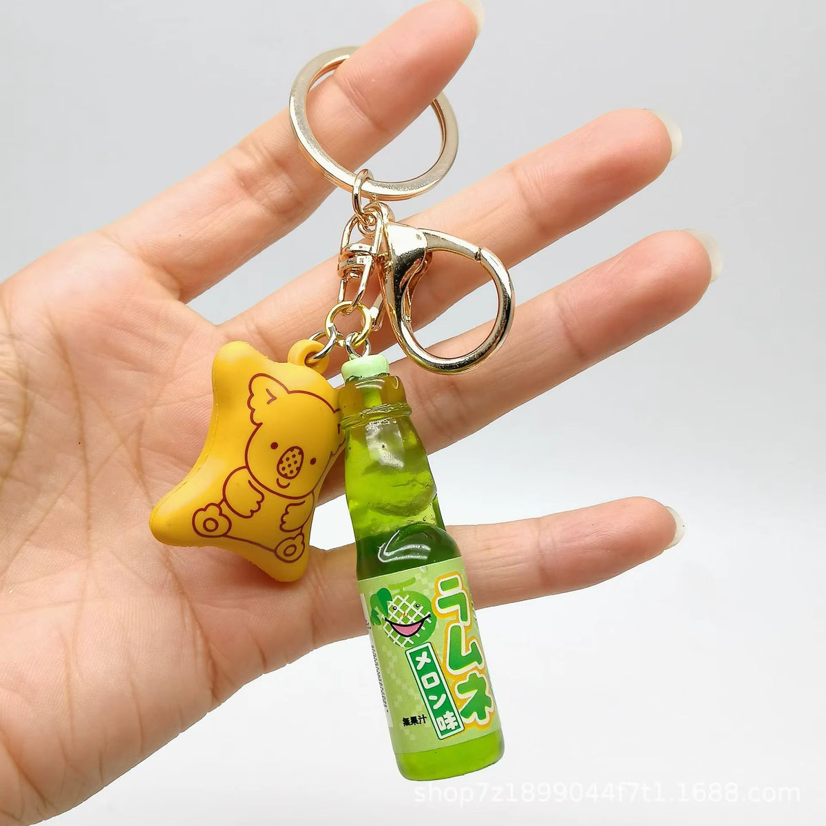 Ramune Keychain Handmade Pink Ramune Beaded Phone Charm Cuteaccessory Women