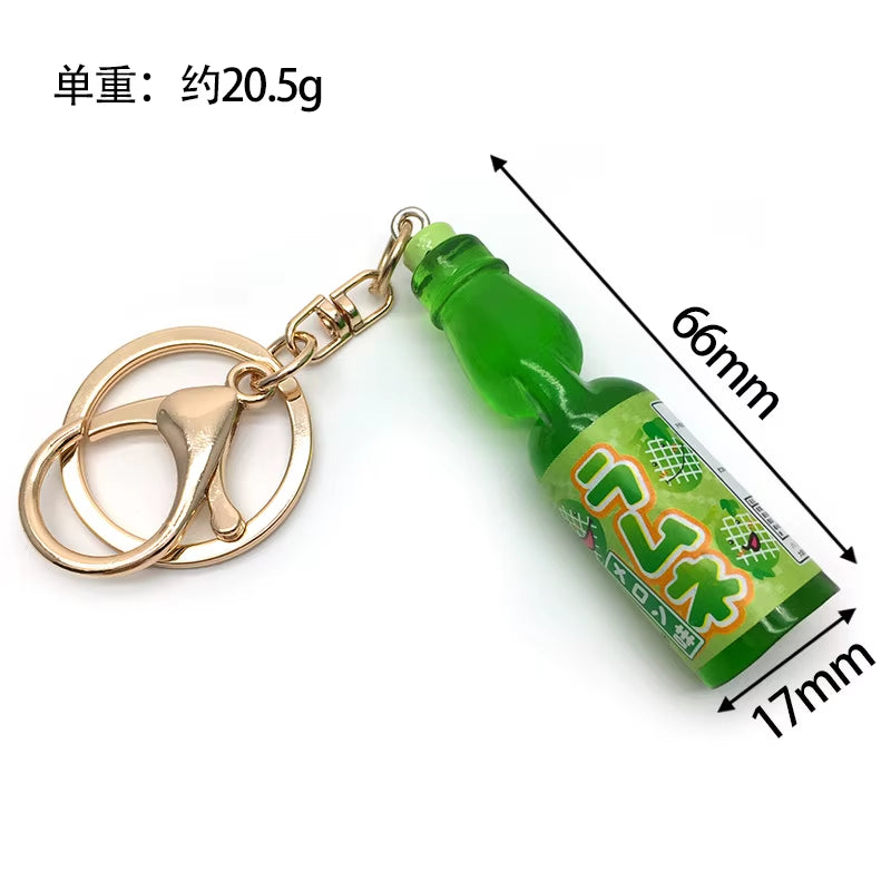 Ramune Keychain Handmade Pink Ramune Beaded Phone Charm Cuteaccessory Women