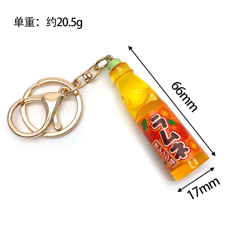 Ramune Keychain Handmade Pink Ramune Beaded Phone Charm Cuteaccessory Women