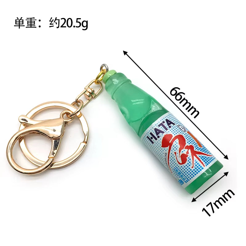 Ramune Keychain Handmade Pink Ramune Beaded Phone Charm Cuteaccessory Women